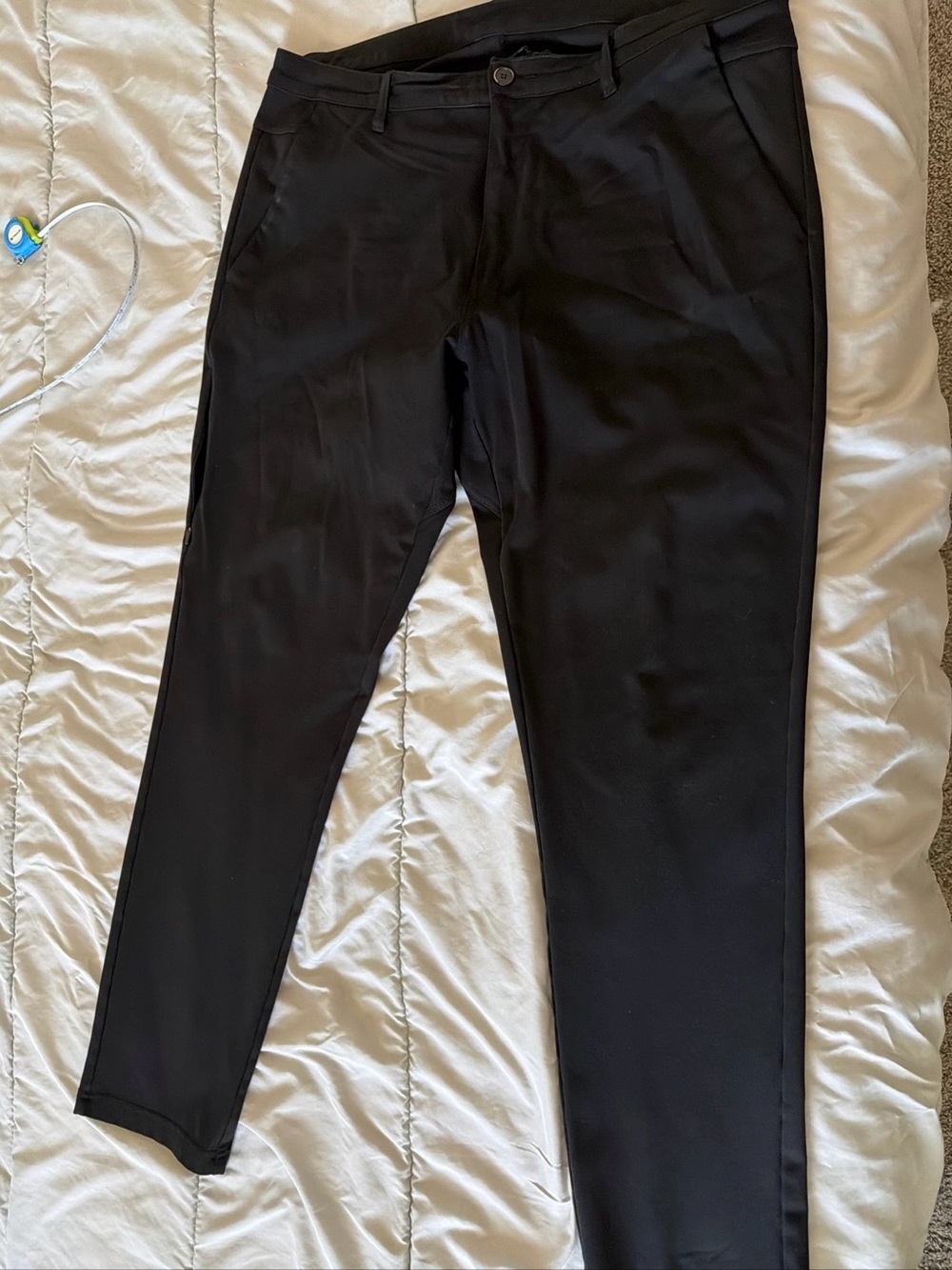 BYLT Basics Men's Black Dress Pants - Slim Tapered Fit Set of 2